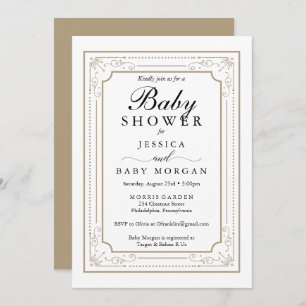Decorative Baby Shower Invitation