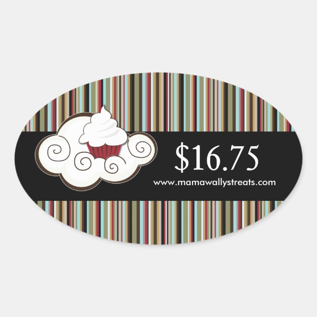 Decorative Bakery Price Tag Stickers (Front)