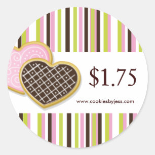 Decorative Bakery Price Tag Stickers