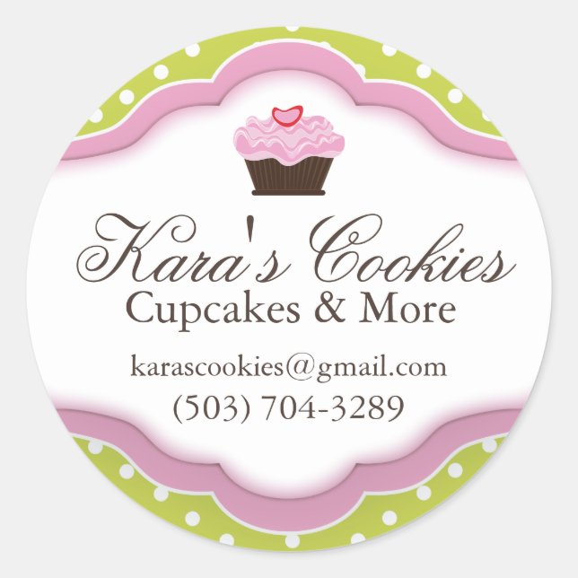 Decorative Bakery Stickers (Front)