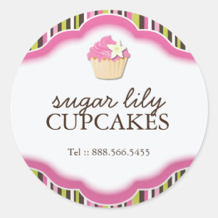 Decorative Bakery Stickers : Sugar Lily