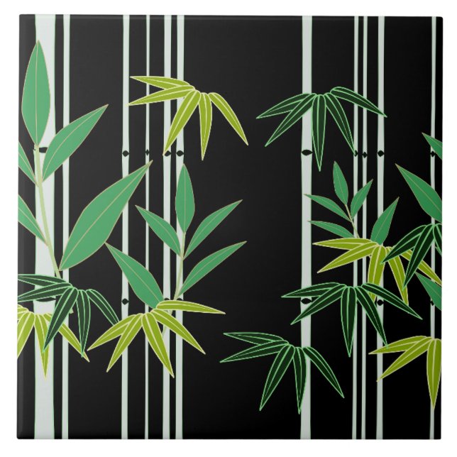 Decorative Bamboo Pattern Tile (Front)