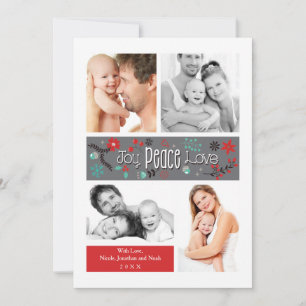 Decorative Banner Multi Photo Holiday Card