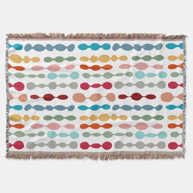 Decorative Barbells Throw Blanket (Front)