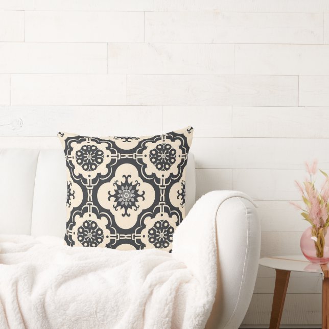 Decorative Baroque Arabesque pattern Cushion (Couch)