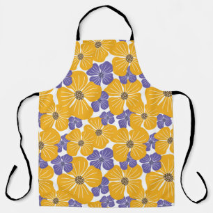 Decorative beautiful abstract modern style floral apron