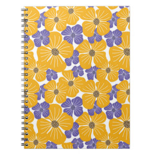 Decorative beautiful abstract modern style floral notebook