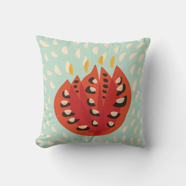 Decorative Beautiful Abstract Tulip Cushion (Front)
