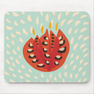 Decorative Beautiful Abstract Tulip Pattern Mouse Mat