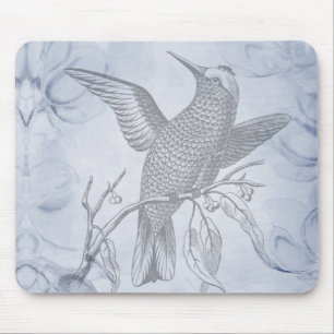 Decorative Bird Art Penmanship Mouse Mat