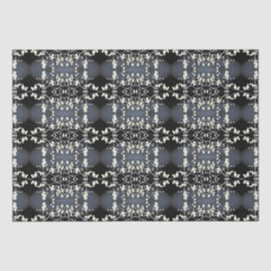 Decorative black and white pattern tissue paper