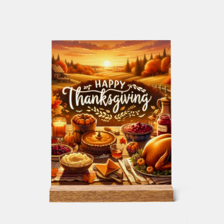 Decorative block acrylic sign