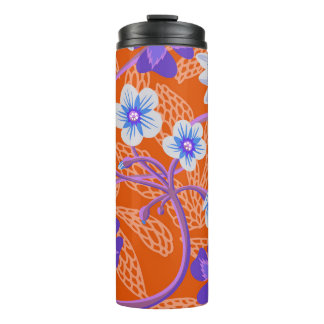 Decorative blooming wildflowers. Summer floral bac Thermal Tumbler