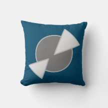 Decorative blue cushion 40.6 cm x 40.6 cm