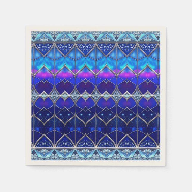 Decorative Blue Napkin (Front)