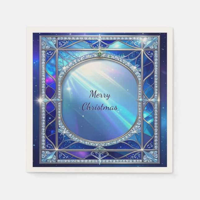Decorative Blue Napkin (Front)