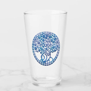 Decorative Blue Tree Of Life Glass