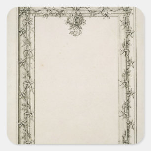 Decorative border, 1809 square sticker