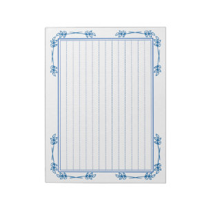 Decorative Border Paper <Blue>[bl19] Notepad
