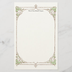 Decorative Border Stationery