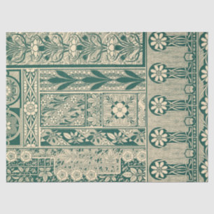 Decorative Botanical Art Nouveau Pattern Tissue Paper