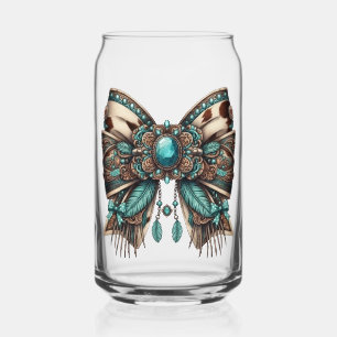 decorative bow country style  can glass