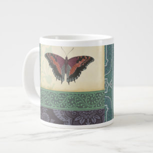 Decorative Butterfly Brocade by Vision Studio Large Coffee Mug