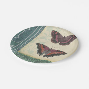 Decorative Butterfly Brocade by Vision Studio Paper Plate