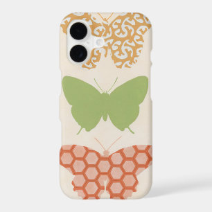 Decorative Butterfly Patterns on Cream Background