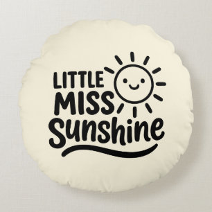 Decorative Cab - Little Miss Sunshine Round Cushion