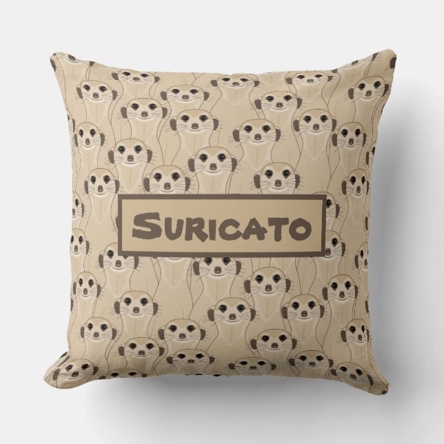 Decorative Cab Meerkats - Suricata Cushion (Front)