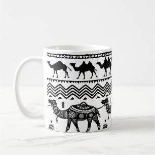 Decorative Camels Seamless Pattern Design Coffee Mug