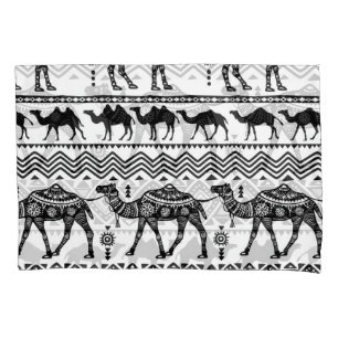 Decorative Camels Seamless Pattern Design Pillowcase
