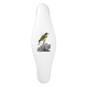 Decorative Canada Warbler Bird Ceramic Cabinet Pull