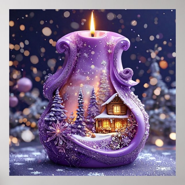 Decorative candle poster (Front)