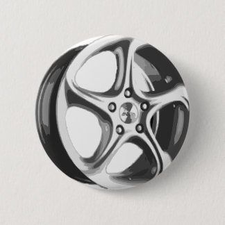 Decorative Car Rim 6 Cm Round Badge
