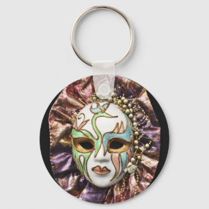 Decorative Carnival Mask Key Ring