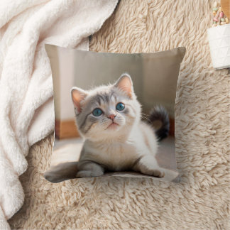 Decorative cat design cushion