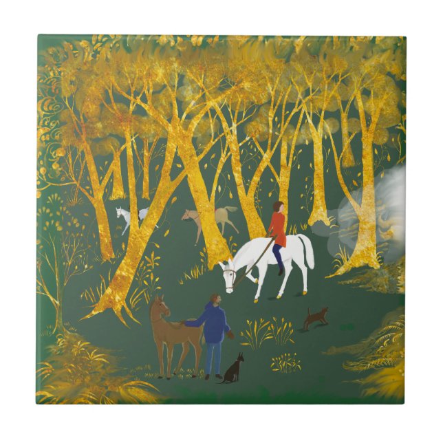 Decorative ceramic tile (Front)