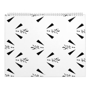 Decorative, Charcoal Grey Calendar