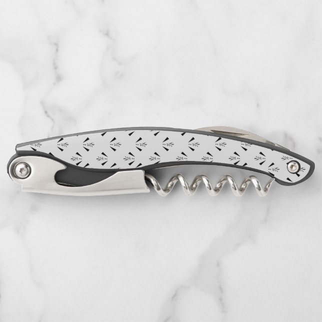 Decorative, Charcoal Grey Corkscrew (Front)