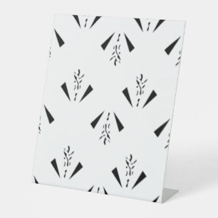 Decorative, Charcoal Grey Pedestal Sign