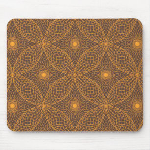 Decorative, chic, abstract mandala style pattern mouse mat