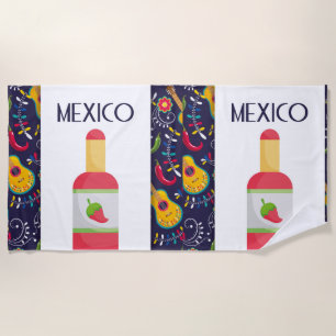 Decorative Chilli Celebration Beach Towel