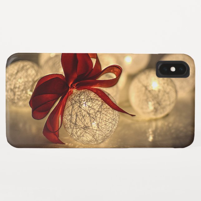 Decorative Christmas Ball and Bow Case-Mate iPhone Case (Back (Horizontal))