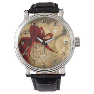 Decorative Christmas Ball and Bow Watch