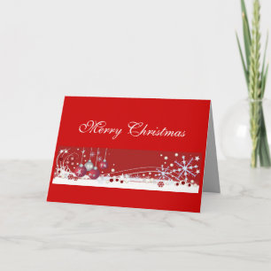 Decorative christmas card