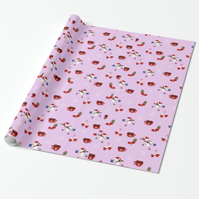 Decorative Christmas Decor Oranament Wrapping Pape Wrapping Paper (Unrolled)
