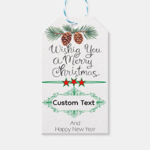 Decorative Christmas Gift Personalised Tags