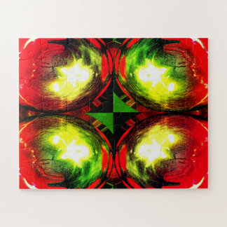 Decorative Christmas globes art Jigsaw Puzzle